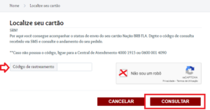 Rastrear Cartão BRB Flamengo